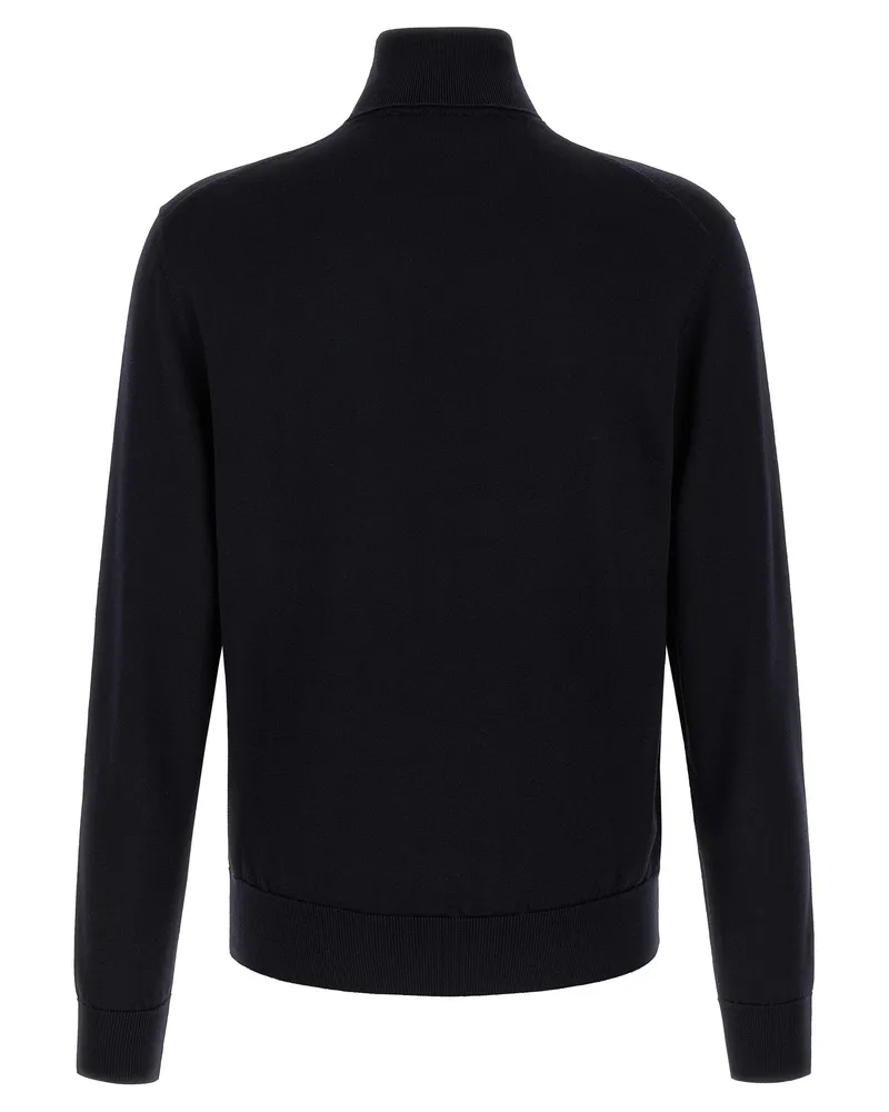Dolce & Gabbana Virgin Wool Turtleneck Sweater — Navy Navy