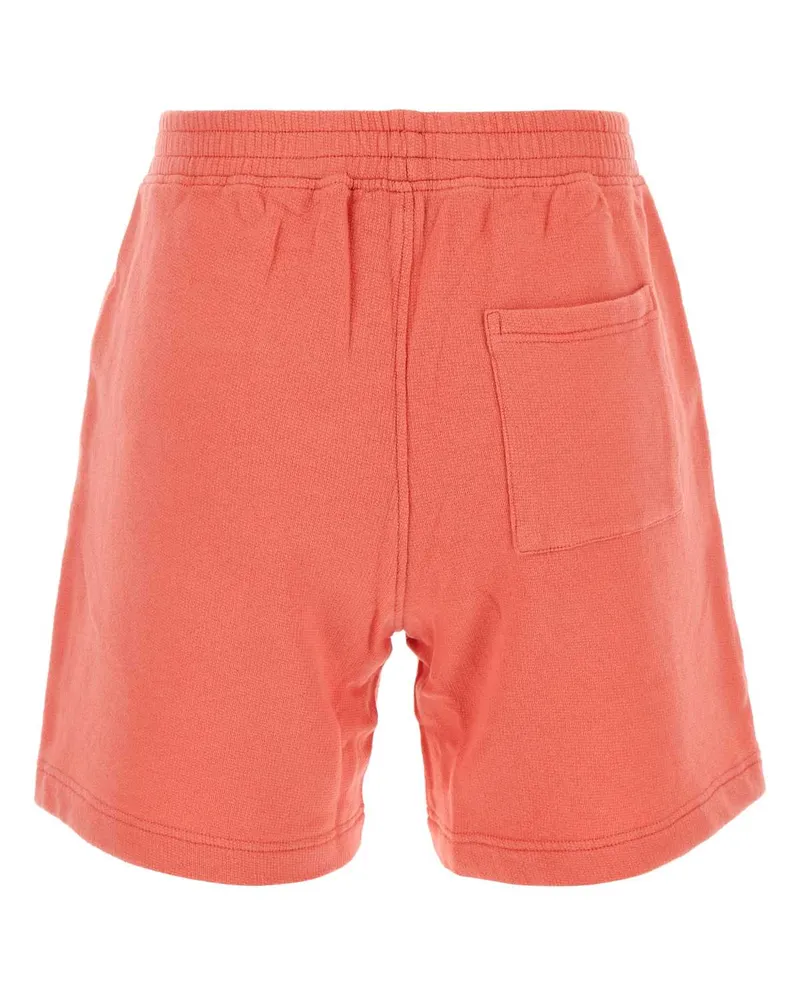 SPORTY & RICH Women's Salmon Pink Stretch Cotton Shorts Cottoncandy Pink