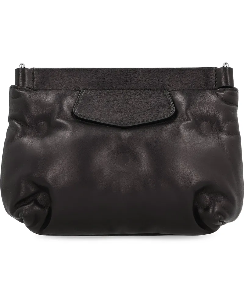 Maison Margiela Men's Glam Slam Quilted Leather Clutch Black Bags Black