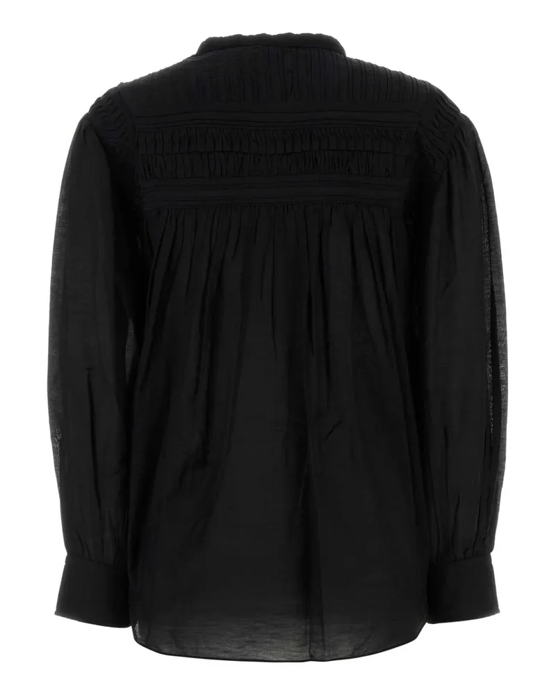 Étoile Isabel Marant Women's Black Cotton Plalia Blouse Exterior: Maglie Sweater Black