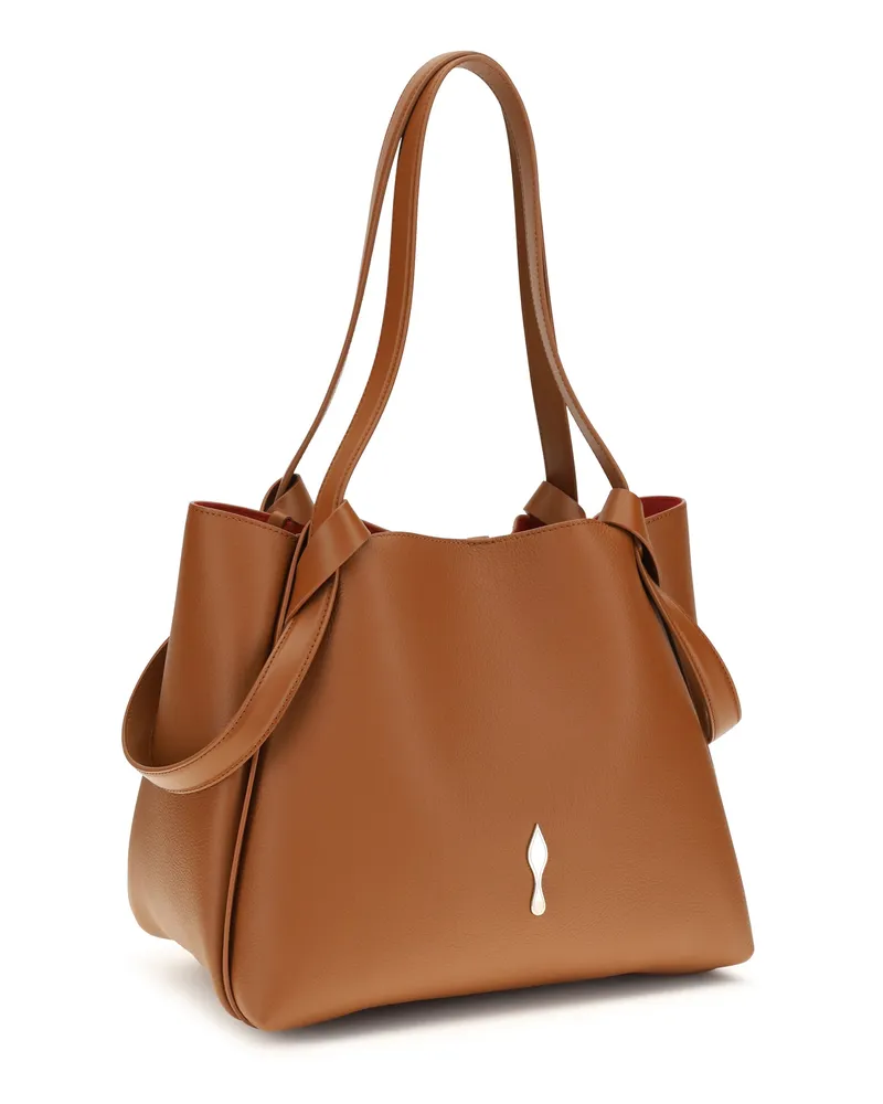 Christian Louboutin Women's Tote Bag Bettina Tan Calf Leather Shoulder Tan