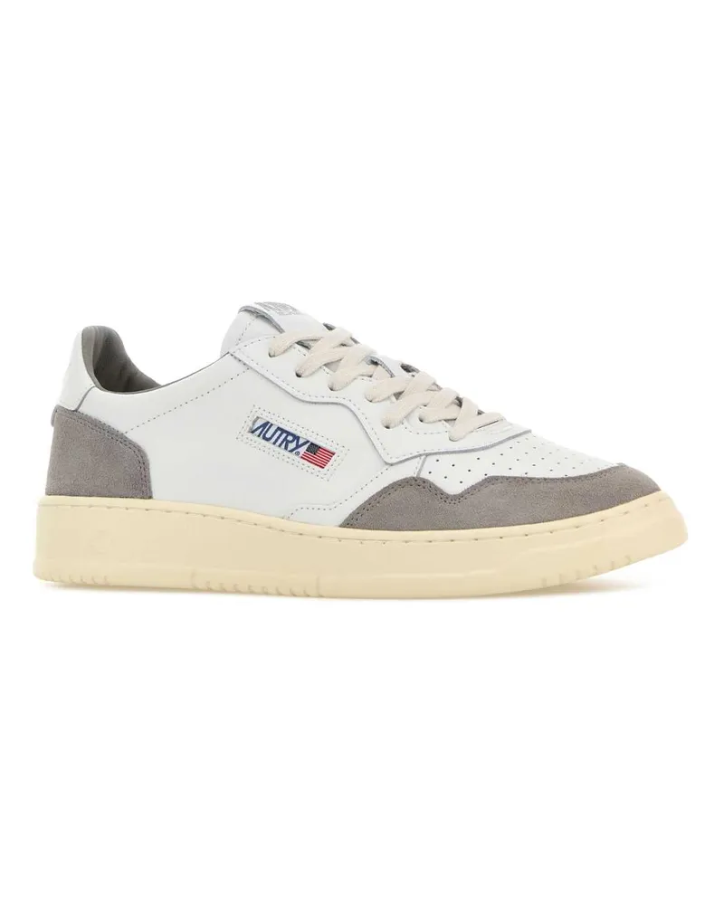 AUTRY Men's White Leather Medalist Sneakers Sofleasuewhtcemento White