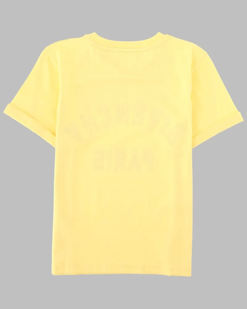 Givenchy Logo-Print Cotton T-Shirt — Yellow Yellow