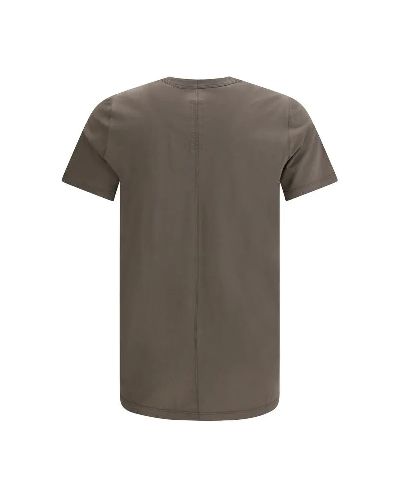 Rick Owens Men Brown Cotton T-Shirt Brown