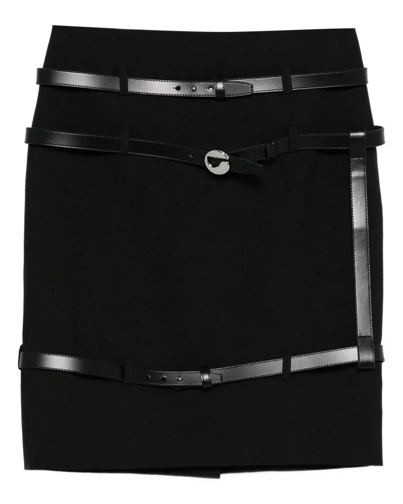COPERNI Women's Multi Belt Miniskirt Black Recycled Polyester Skirt Black