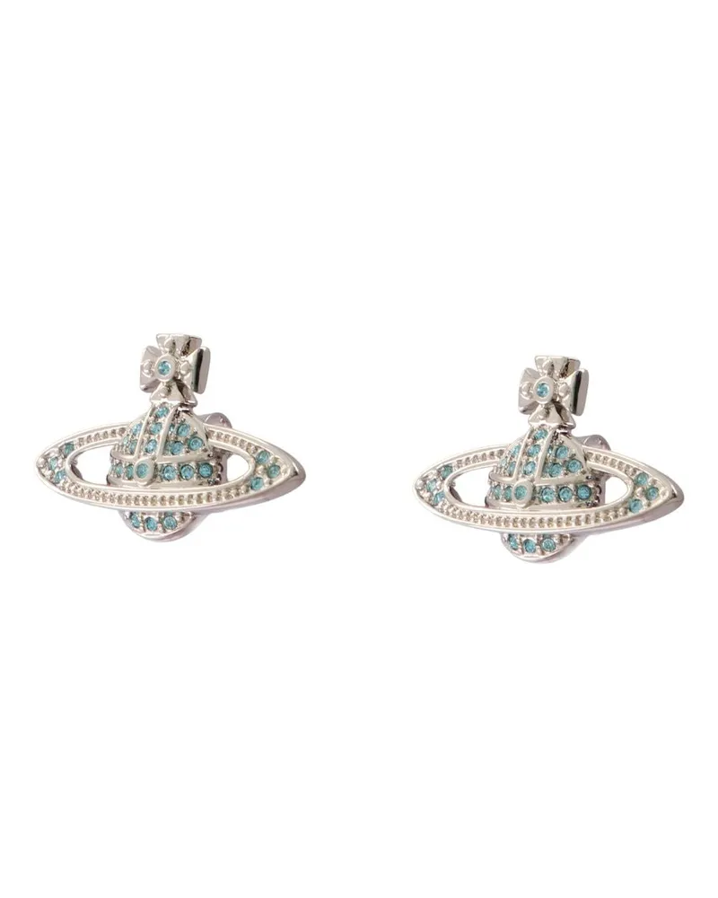 Vivienne Westwood Women's Mini Relief Earrings -  Metal Silver Jewelry-Watches Silver