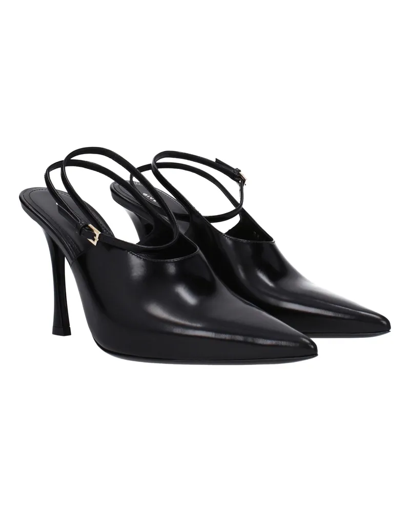 Givenchy Women's Black Leather High Heel Pumps Black