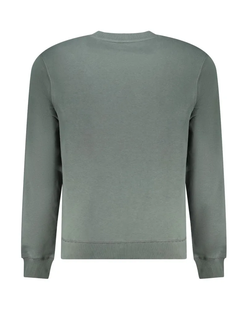 Napapijri Logo-Print Cotton Sweatshirt — Green Green