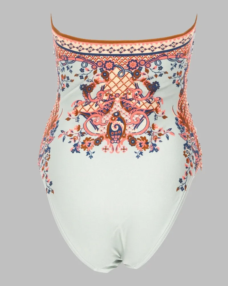 Zimmermann Aster One-Piece Swimsuit — Multicolor Multicolor