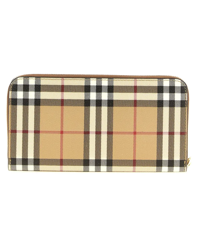 Burberry Women's Beige Polyethylene Cardholder Accessory Beige