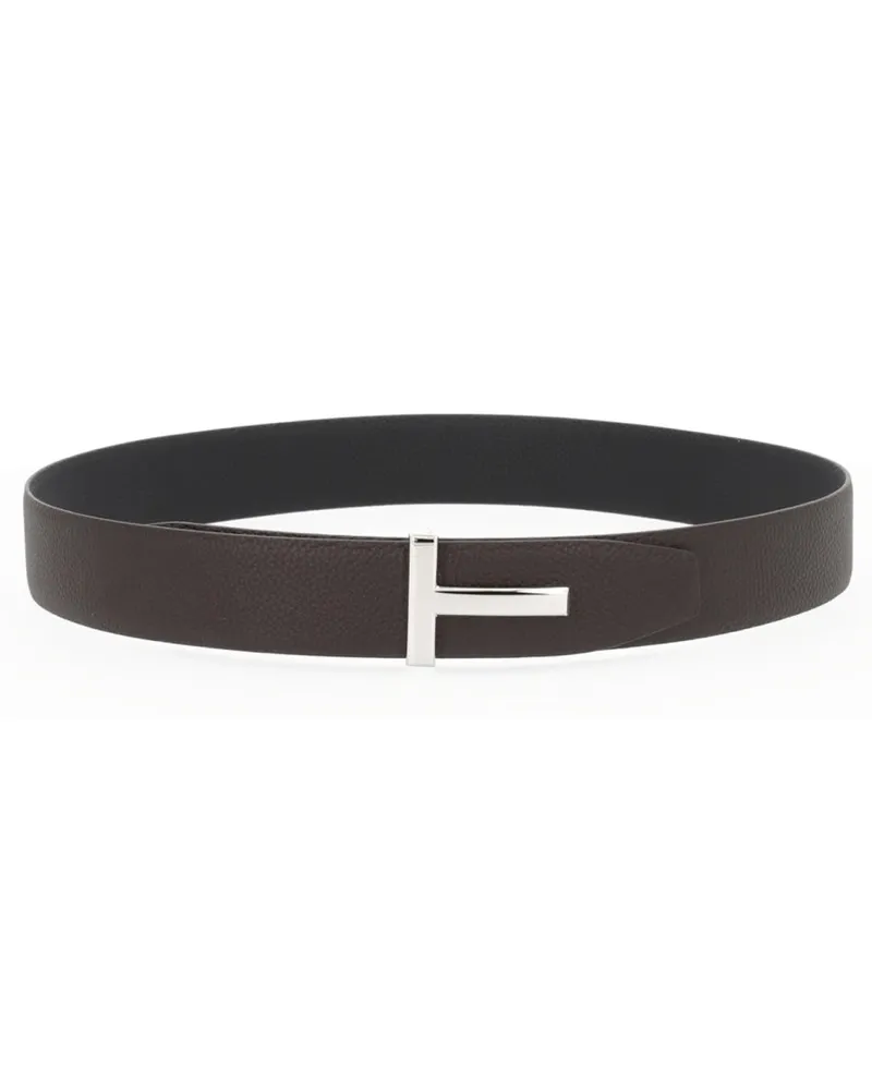 Tom Ford T-Buckle Belt — Brown Brown