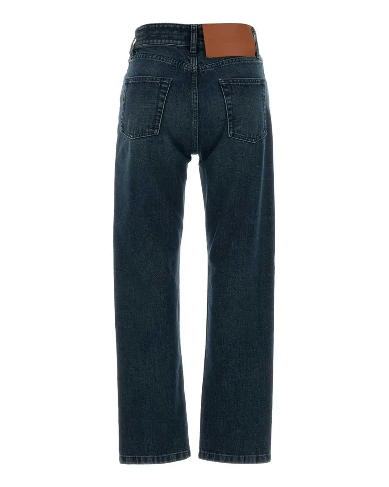 Jil Sander Women's Denim Jeans Petrolblue Exterior: Cotton Navy