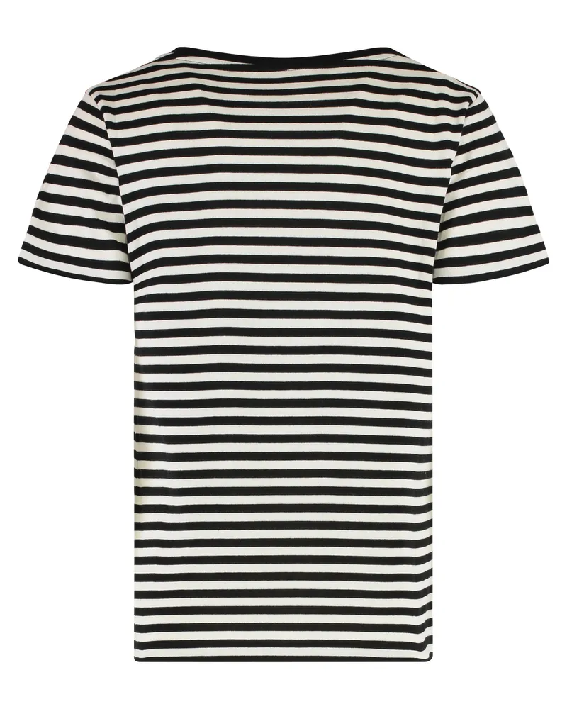Moncler Women's Cotton Crew-Neck T-Shirt White T-Shirts & Jerseys Black