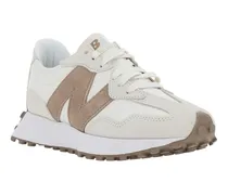 Colour-Block Tech Fabric Sneaker — Beige