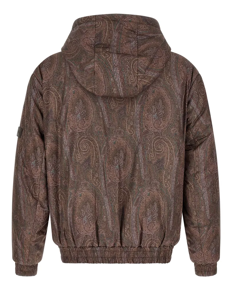 Etro Men's Brown Polyester Bomber Clothing Brown
