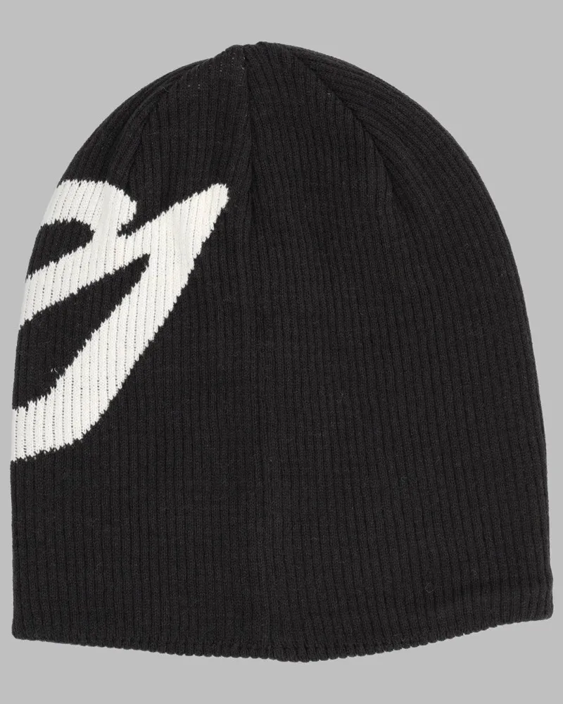 adidas Logo-Intarsia Wool Blend Beanie — Black Black