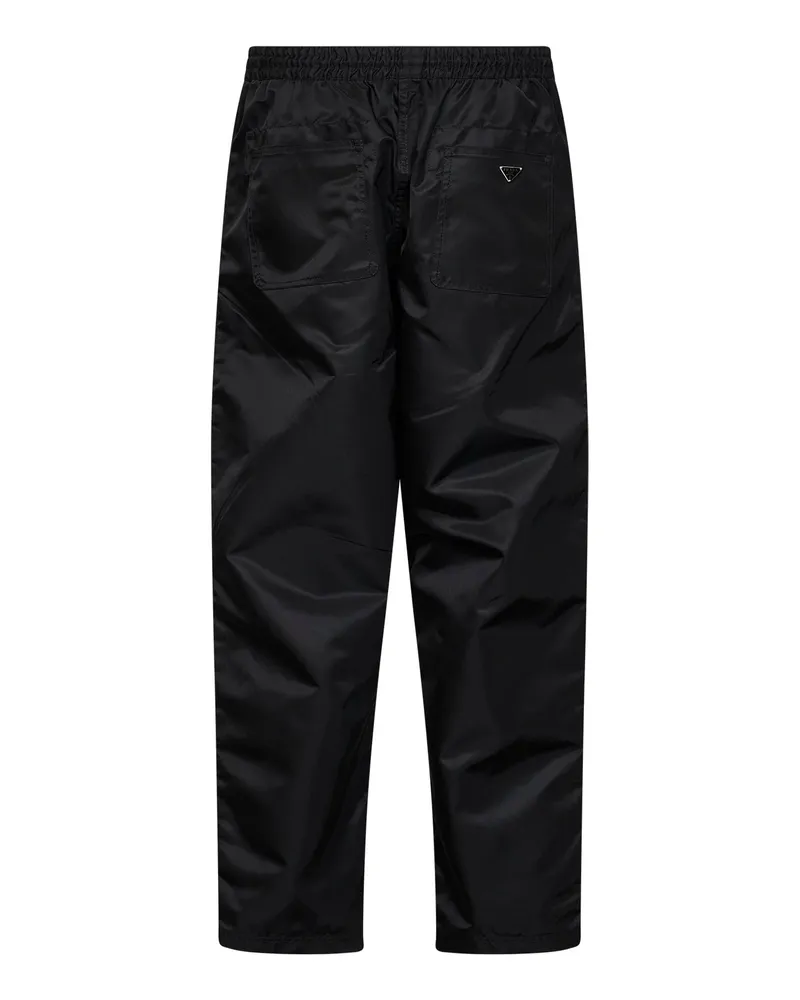 Prada Men Trousers Re-Nylon Black Recycled Polyamide Black