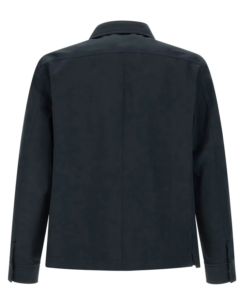 Tom Ford Heavy Cotton Twill Overshirt — Black Black