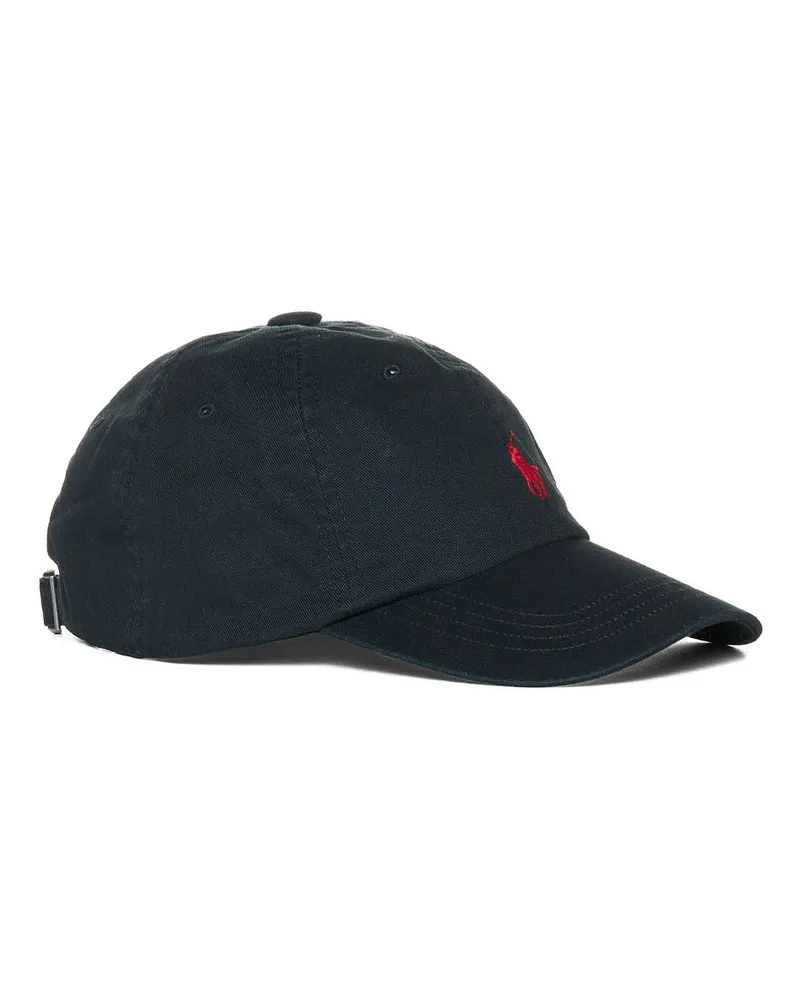 Ralph Lauren Men's Baseball Cap Chino Black Cotton Hat Black