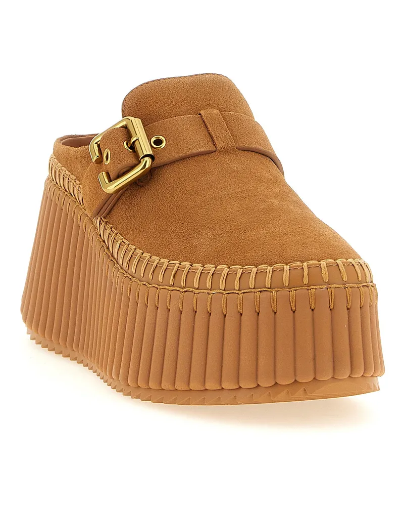 Chloé Nama Sabot — Camel Camel