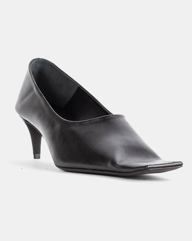 KHAITE Women's Escarpins Marlene Pump 50 En Cuir Noir Black Pumps High Heel Shoes Black