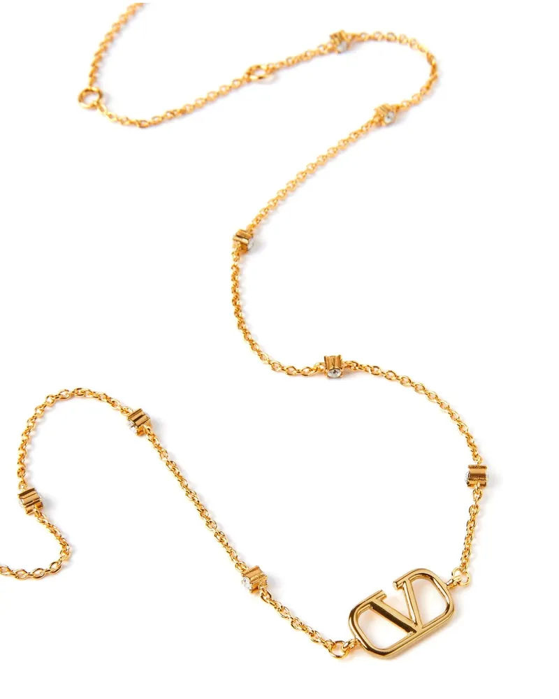 Valentino Garavani Vlogo Necklace — Gold Gold