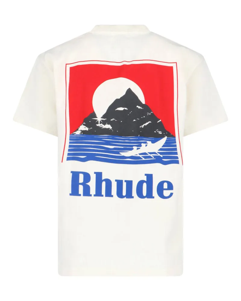 RHUDE Men T-Shirts And Polos White Cotton White