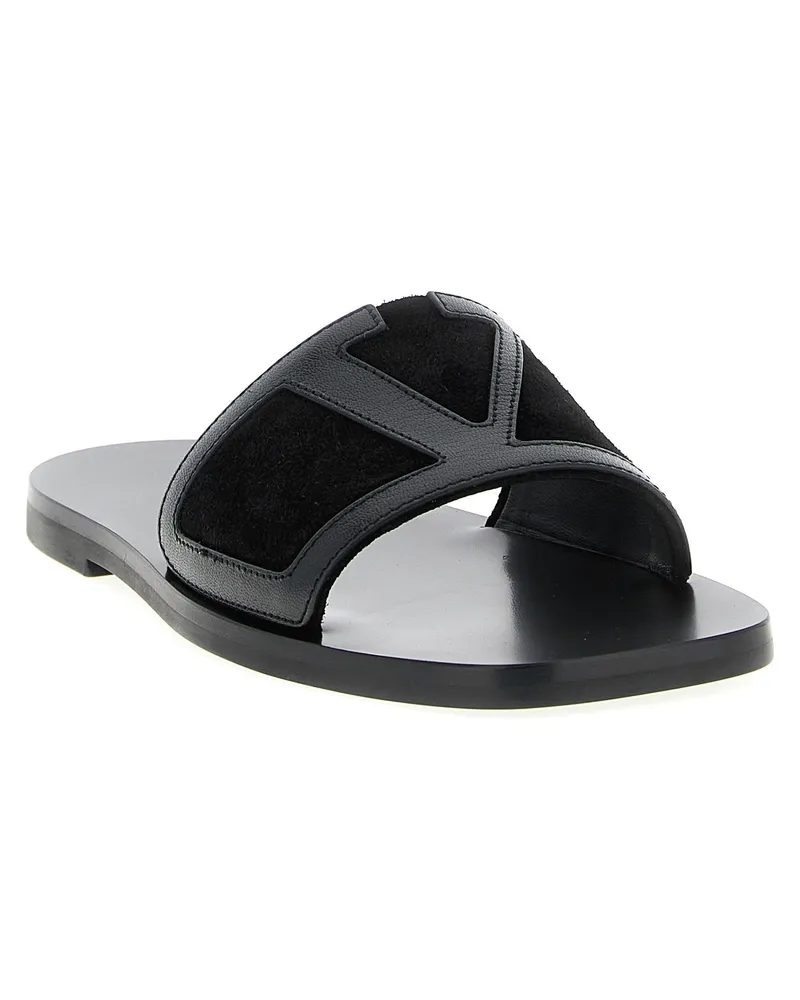 Valentino Garavani Viva Superstar Slide Sandal — Black Black