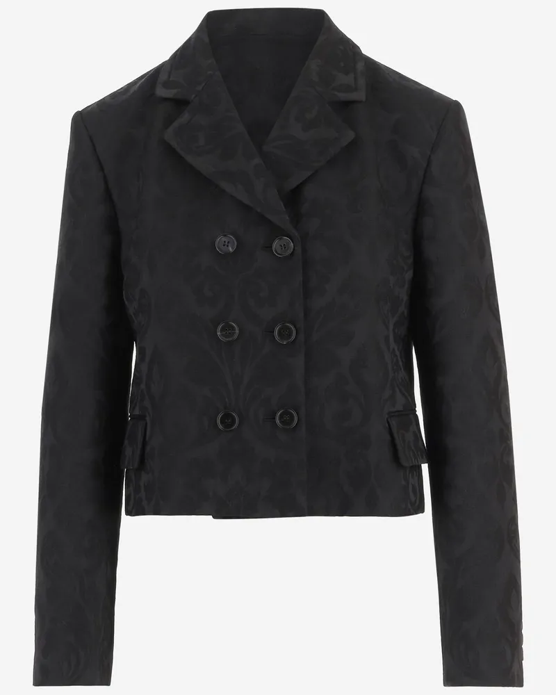 Chloé Double-Breasted Wool Blend Blazer — Black Black