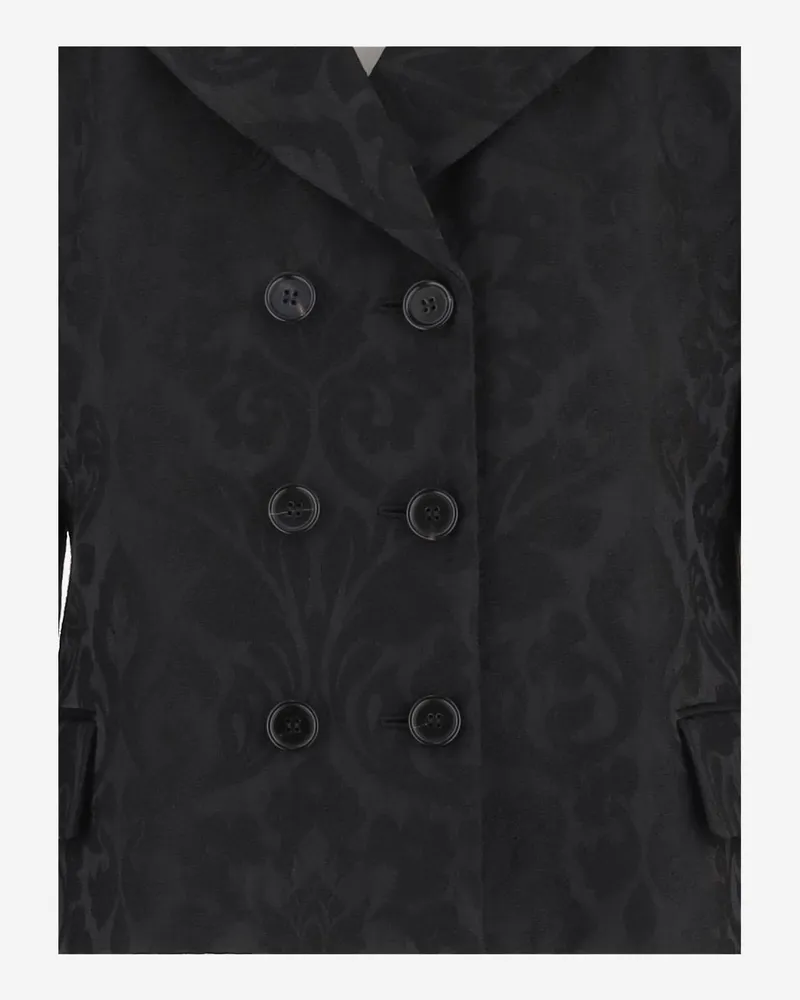 Chloé Women's Double-Breasted Wool Blend Jacket Black Black