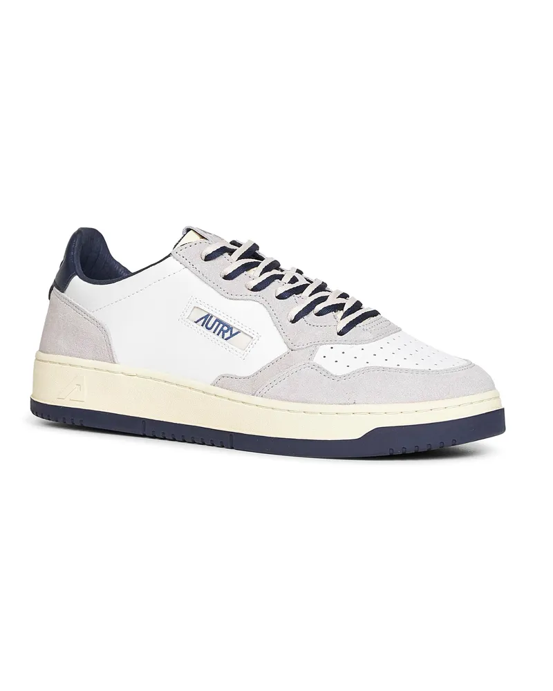 AUTRY Men's Sneakers Medalist Low White Leather Calf Trainers White