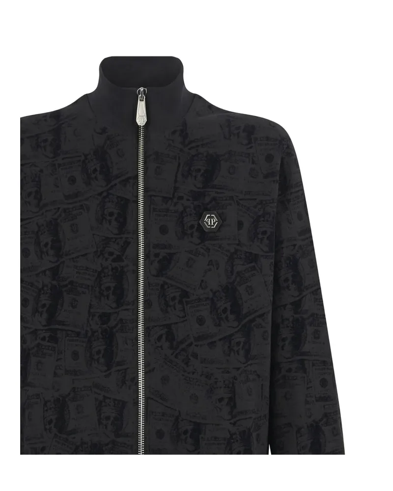 Philipp Plein Dollar-Print Jacket — Black Black