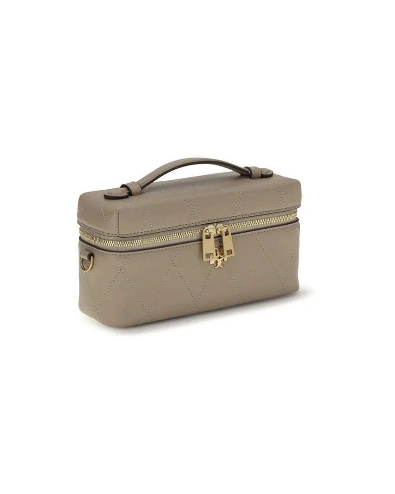 Tory Burch Women's Gray Calf Leather Bos Taurus Wallet Gray