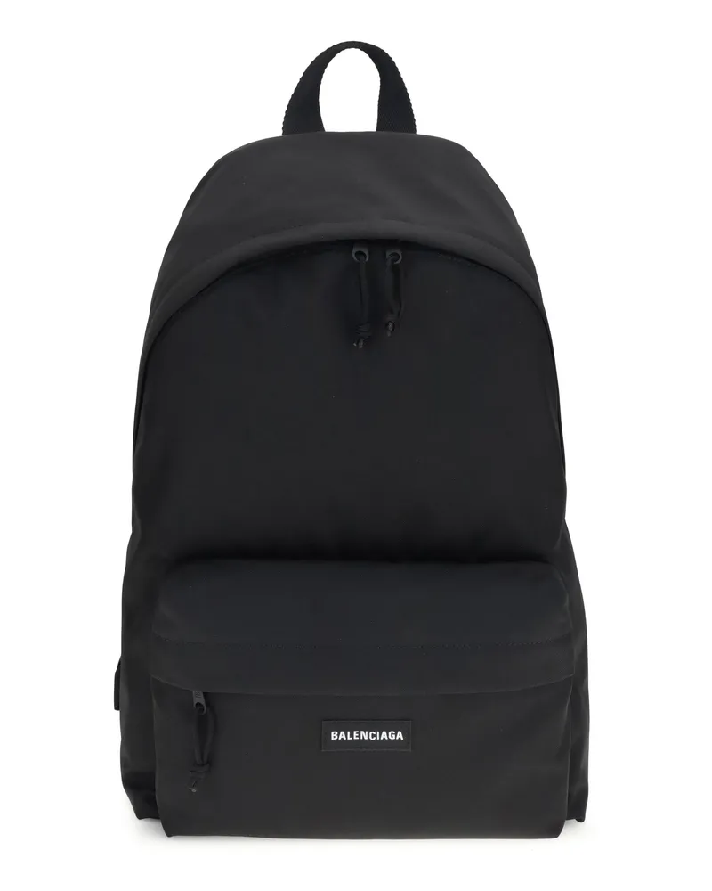 Balenciaga Men's Backpack Explorer Black Polyamide Backpacks Black