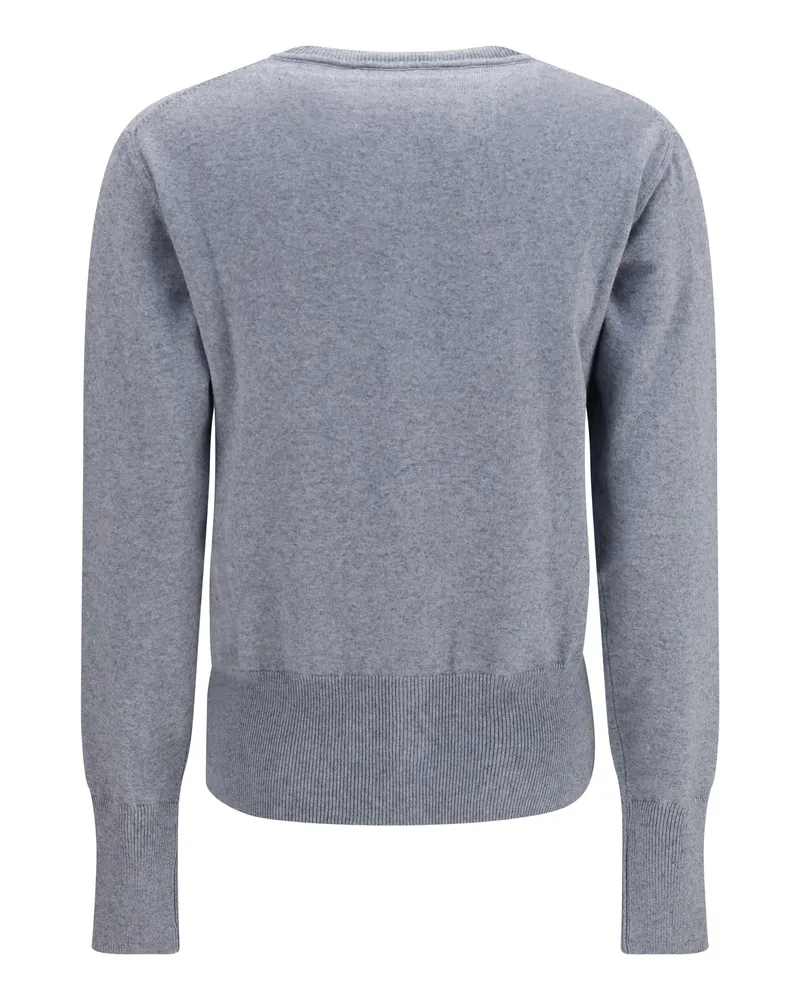Vivienne Westwood Women's Bea Cardigan Dark Grey Melange Cotton; Kashmir-Capra Hircus Kashmir/capra Sweater Gray