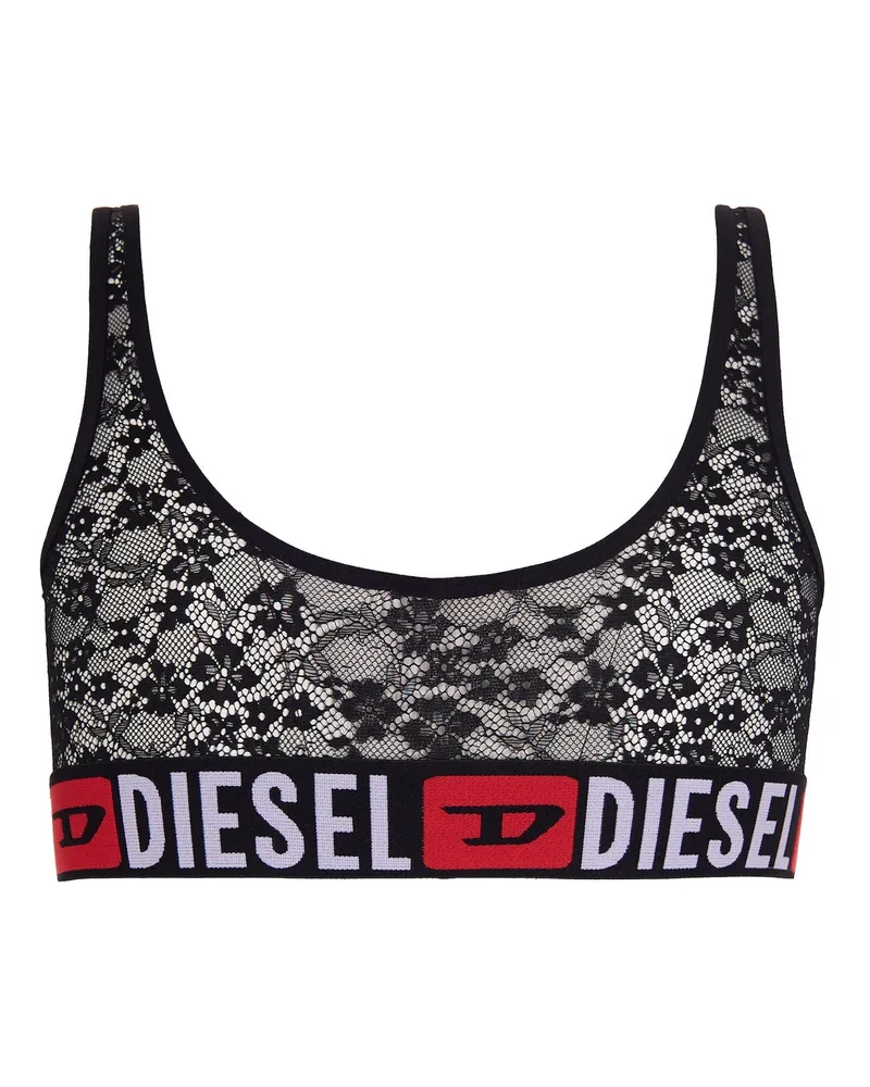 Diesel Women's Bralette Lace, Black Main: Polyamide Bras Black