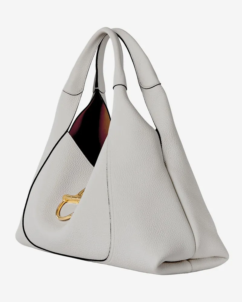 Gucci Women's Softbit Maxi Shoulder Bag Ivory Leather White