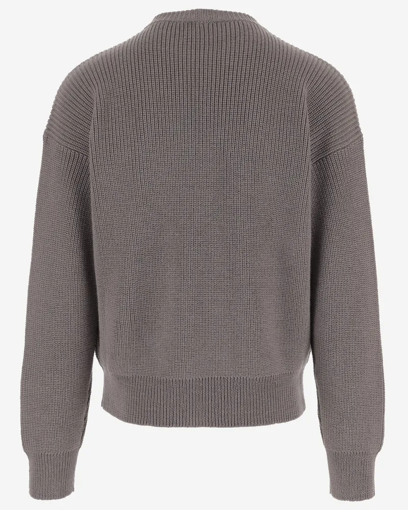 Giorgio Armani Men's Wool Sweater Grey Virgin Gray