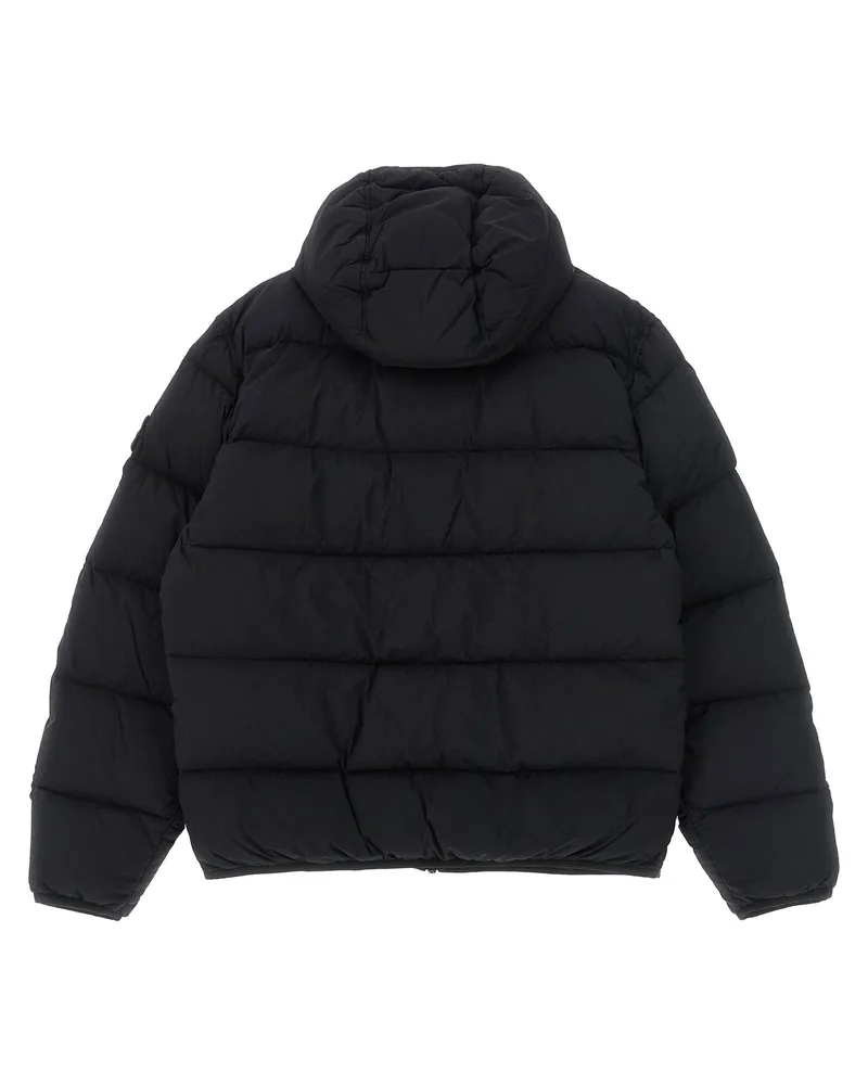 Stone Island Quilted Technical Down Jacket — Black Black