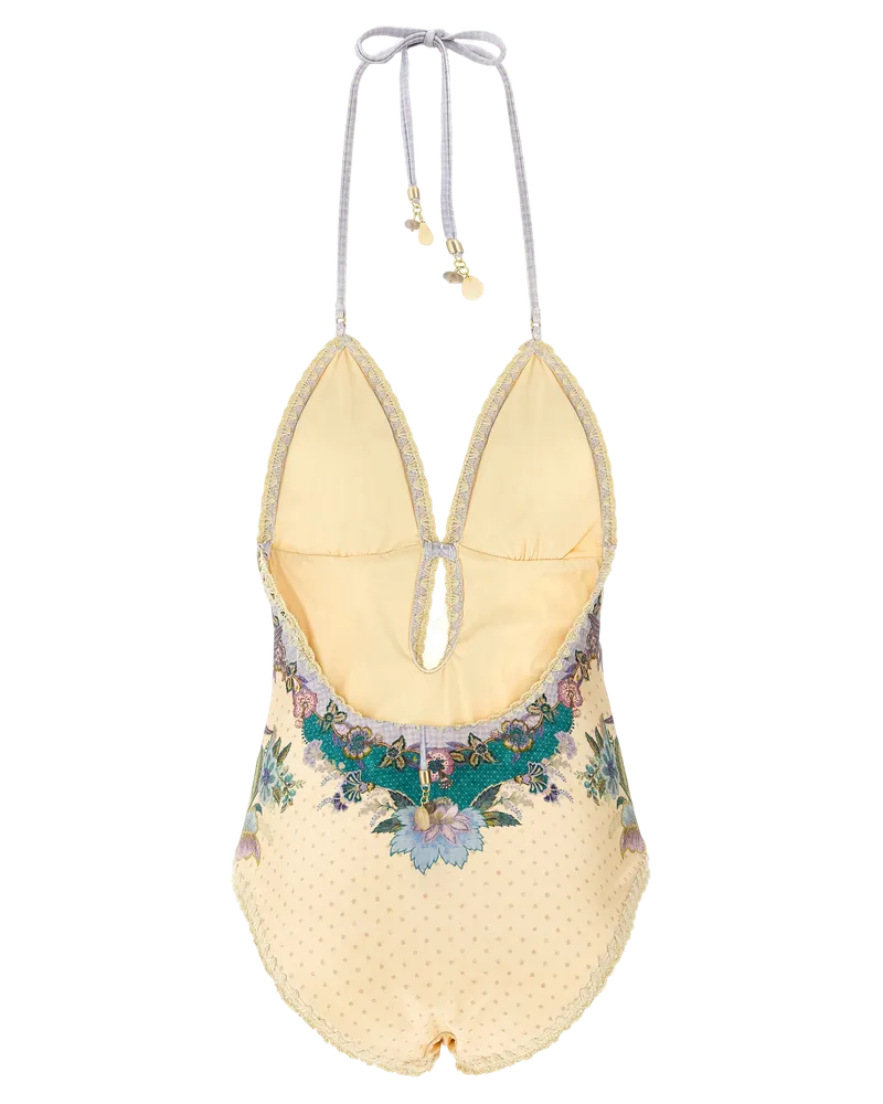Zimmermann Indra One-Piece Swimsuit — Multicolor Multicolor