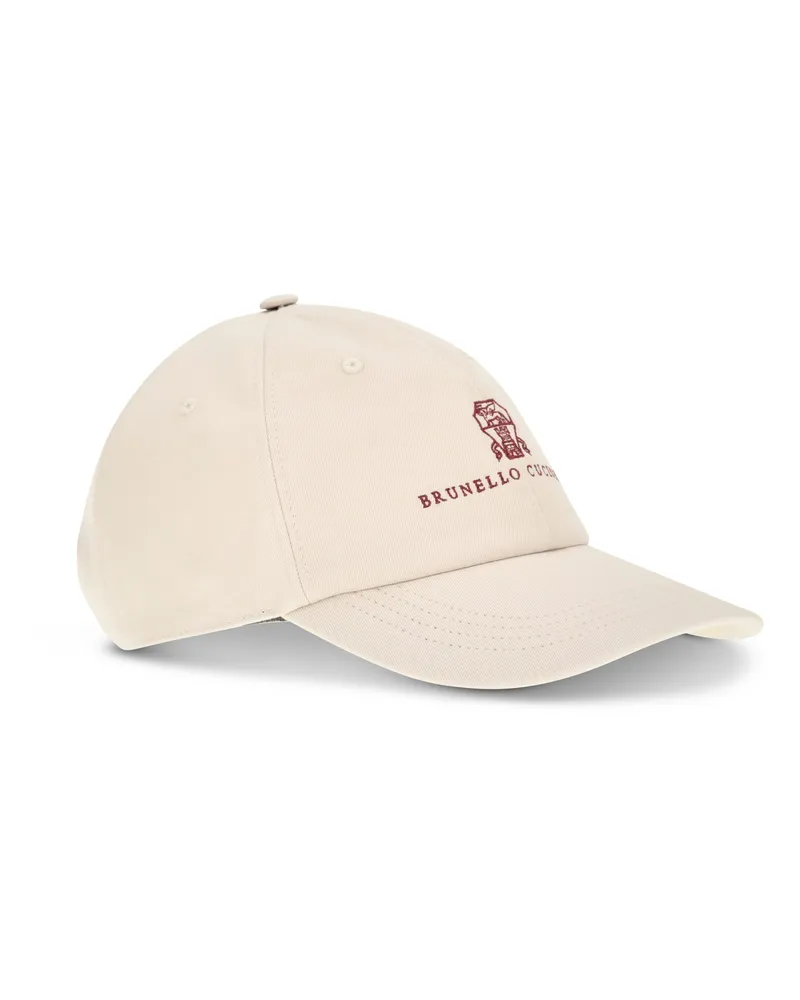 Brunello Cucinelli Men's Logoed Baseball Hat Sabbia+368 Cotton E Hairbands Beige