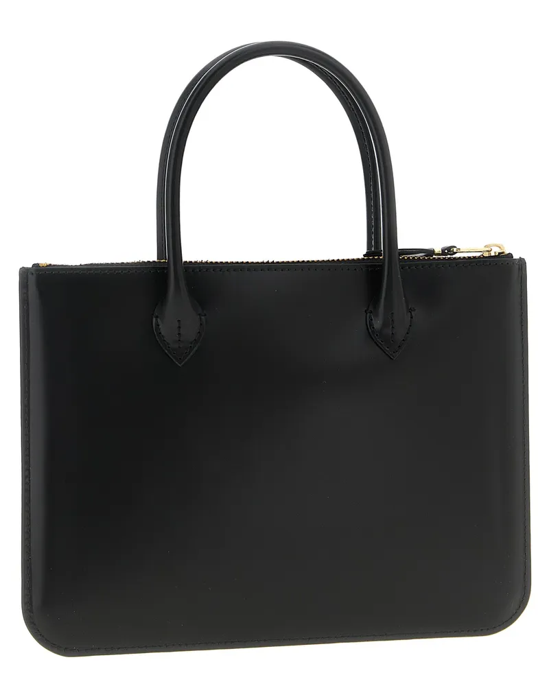 Comme des Garçons Unisex Leather Tote Black Cow Black