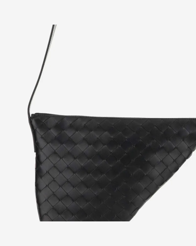 Bottega Veneta Men's Small Virgule Bag Black Calfskin Messenger Black