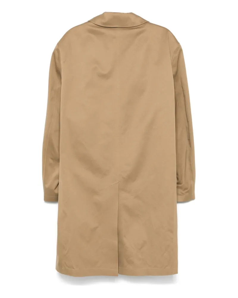 Saint Laurent Cotton Gabardine Trench Coat — Beige Beige