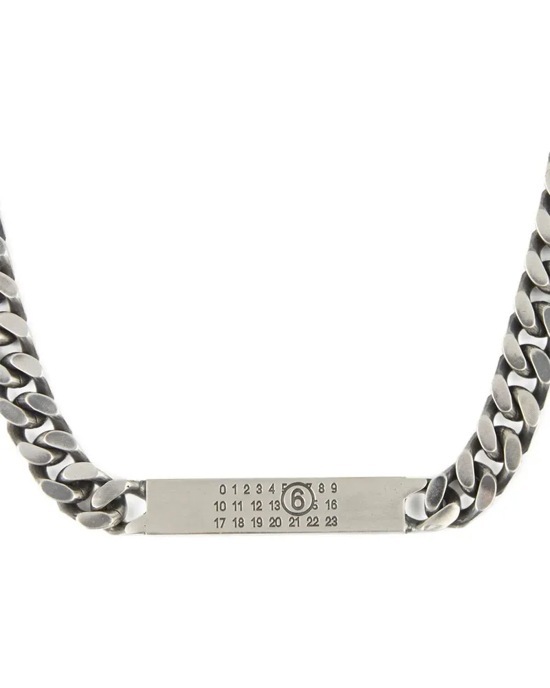 Maison Margiela Numeric Necklace — Silver Silver