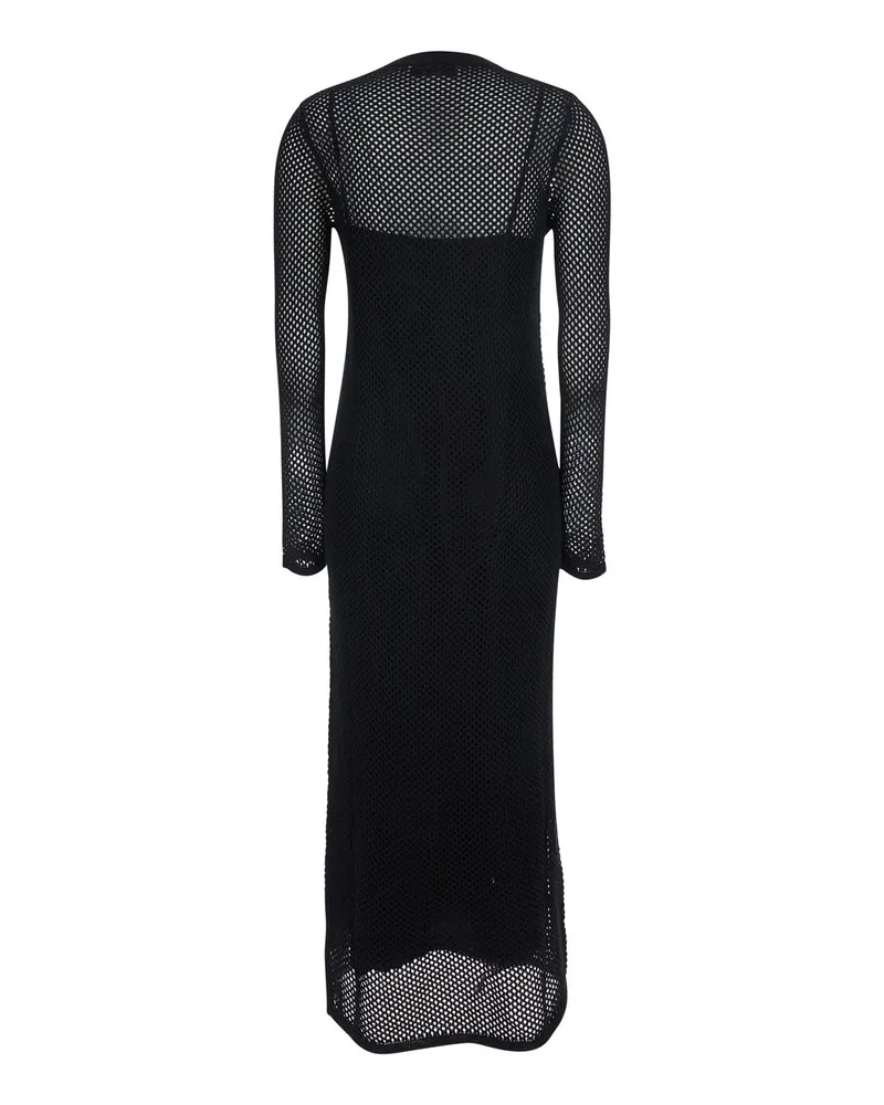 Jucca Women's Dress V-Neck Black Black