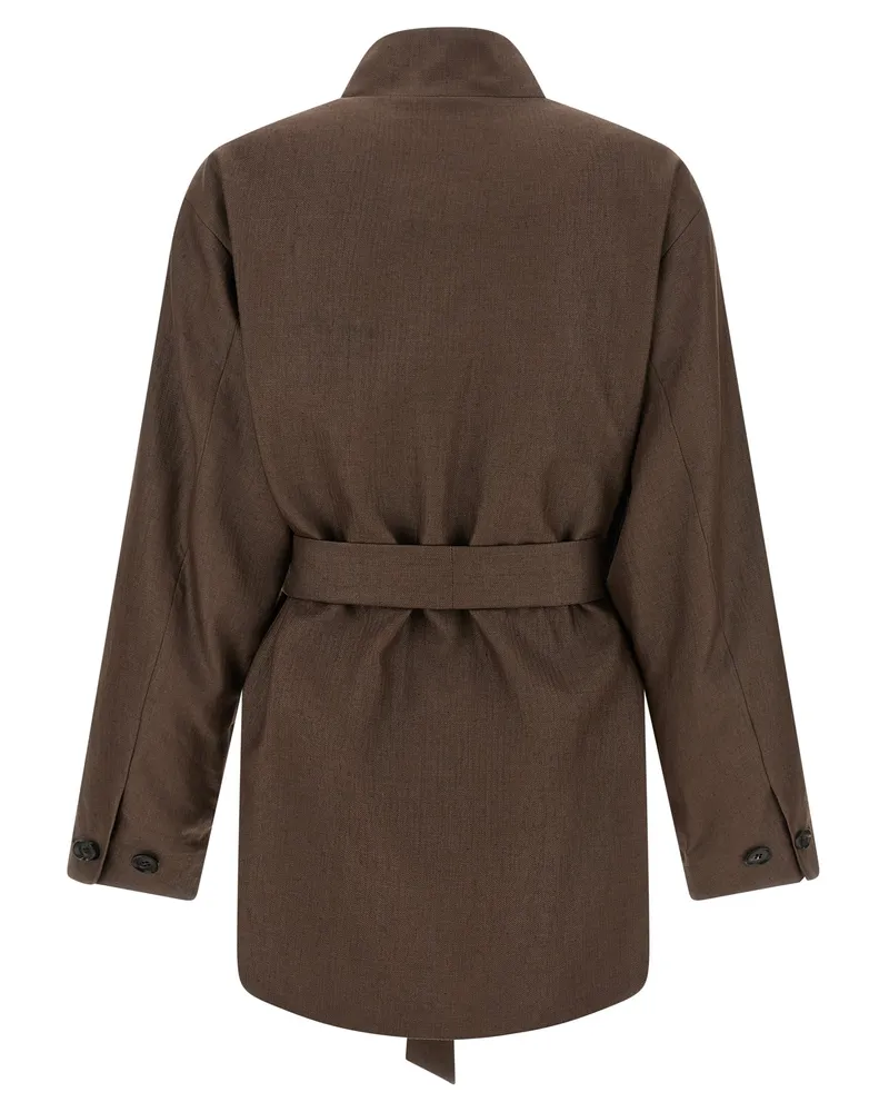 Kiton Women's Brown Polyamide Blazer Clothing Brown