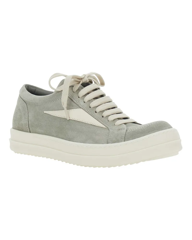 Rick Owens Women's Low Top Suede Sneakers Grey Trainers Gray