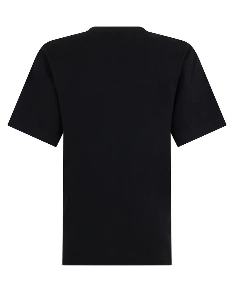 Burberry Men T-Shirt Cotton Black T-Shirts And Polos Black