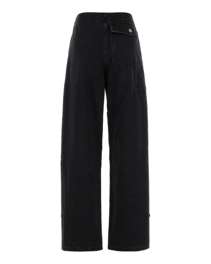 Marni Color-Block Denim Trousers — Black Black